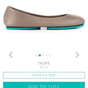 Tieks taupe ballet flat